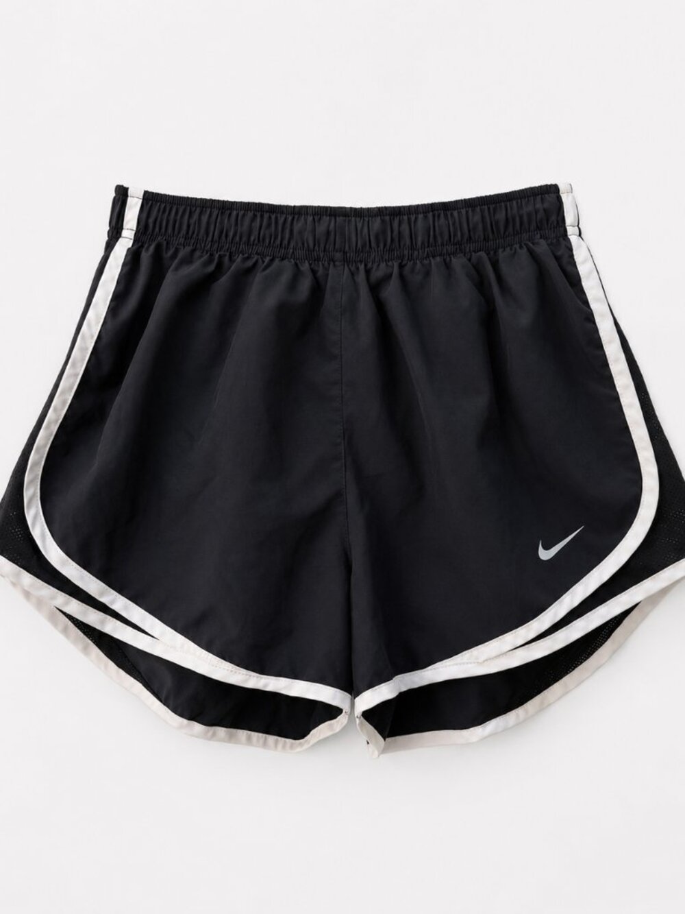 Nike Dri-FIT Tempo Running Shorts Black White Trim Women's Medium